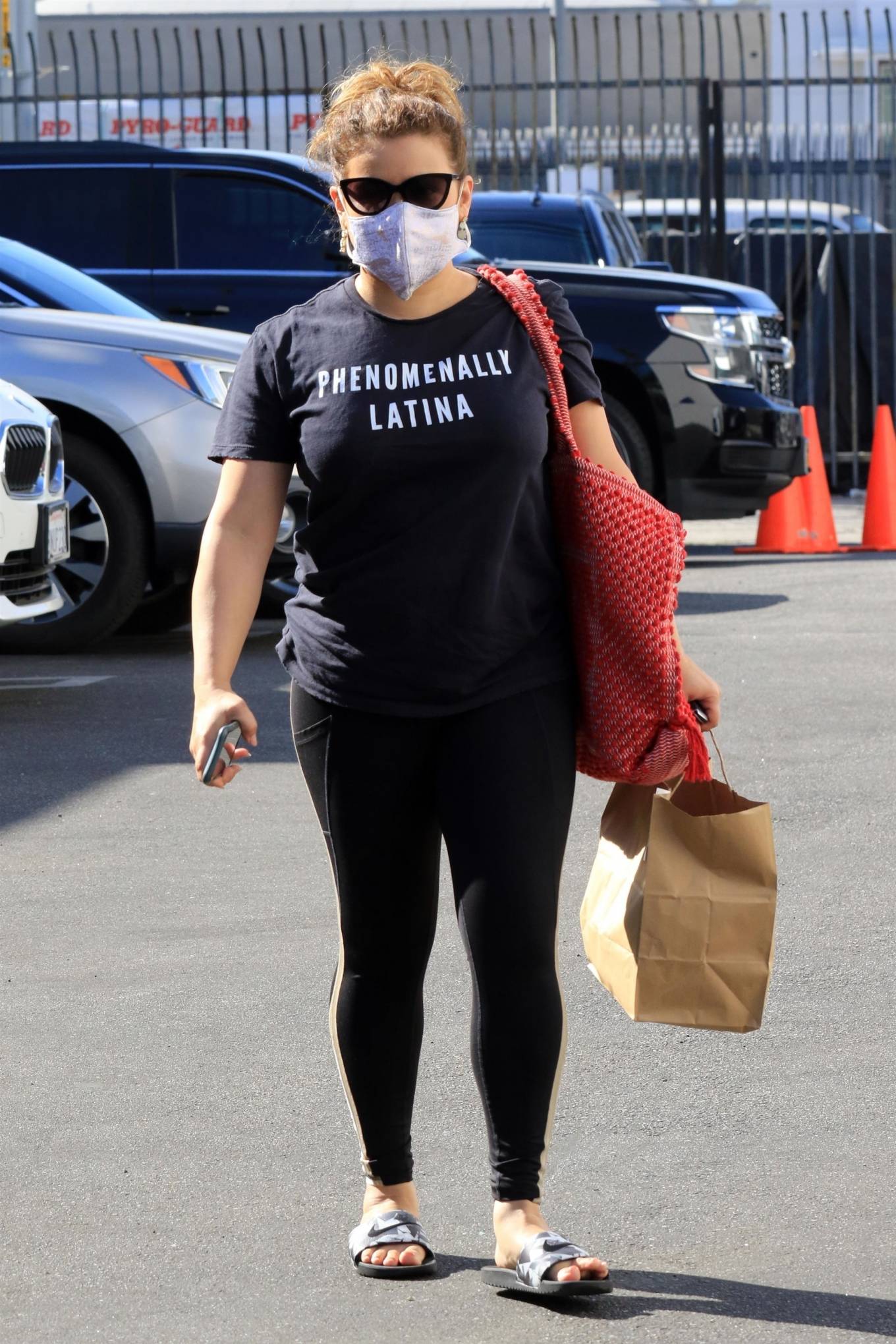 Justina Machado - Arriving at the DWTS studio in Los Angeles