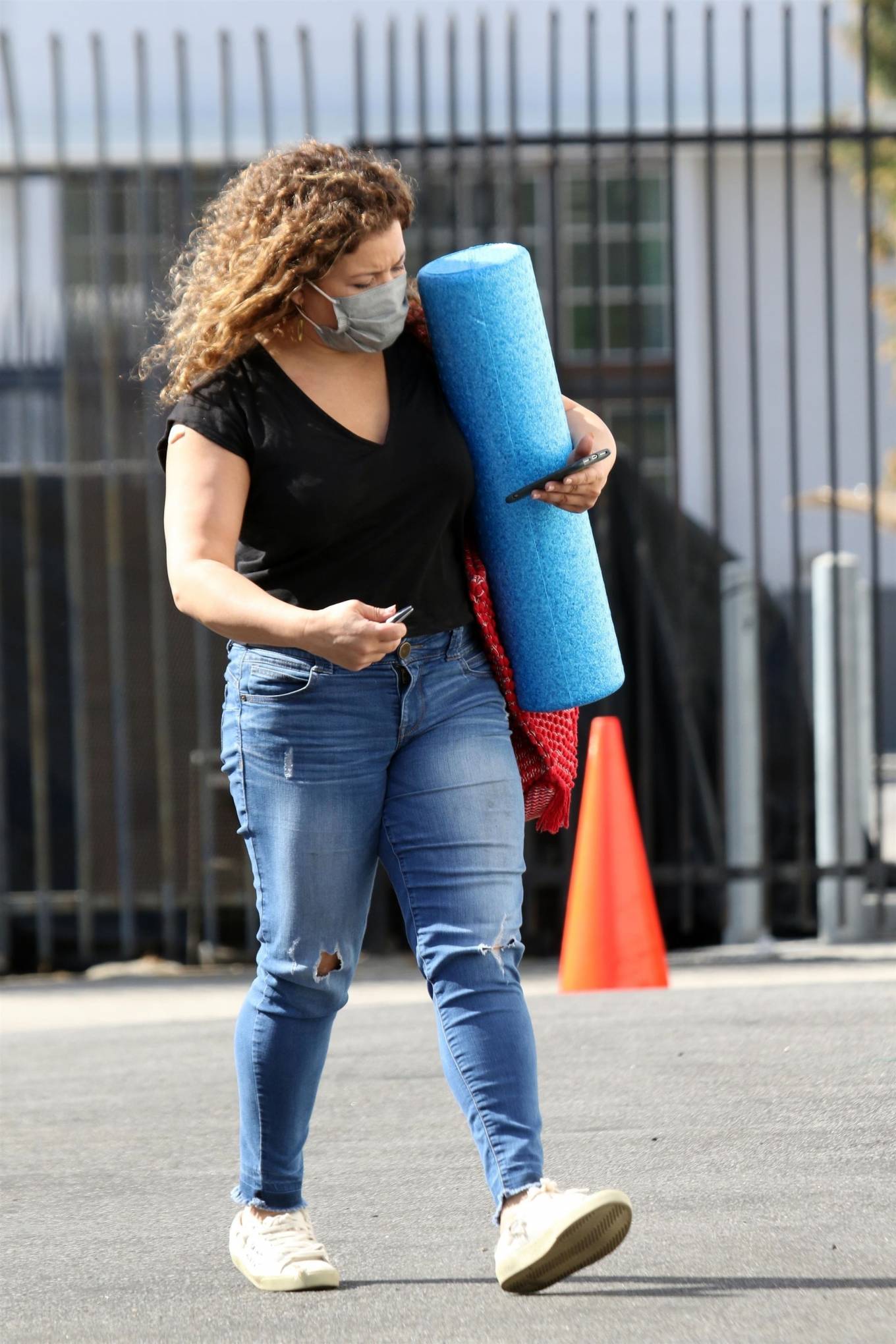Justina Machado - Heads into the DWTS studio in Los Angeles