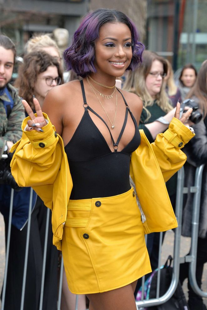 Justine Skye - Topshop Unique Show at 2017 LFW in London