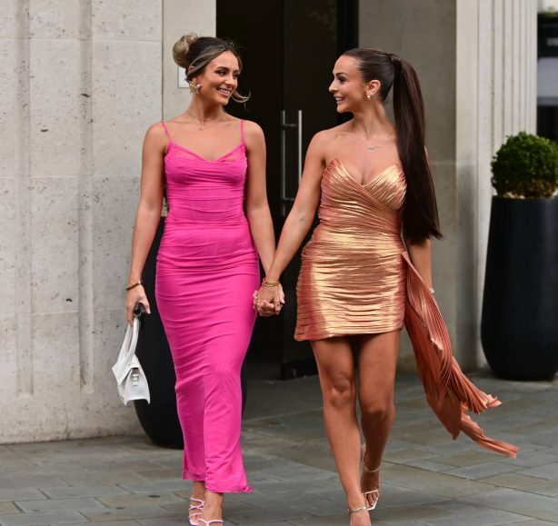 Kady McDermott & Leah Taylor - Seen arriving at ME Hotel in London