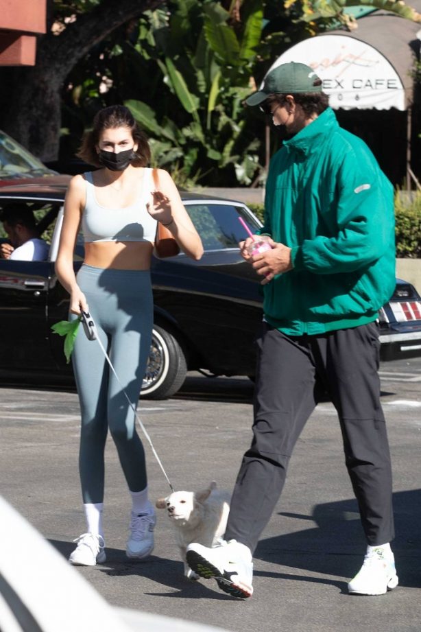 Kaia Gerber and Jacob Elordi - Seen after a workout in West Hollywood