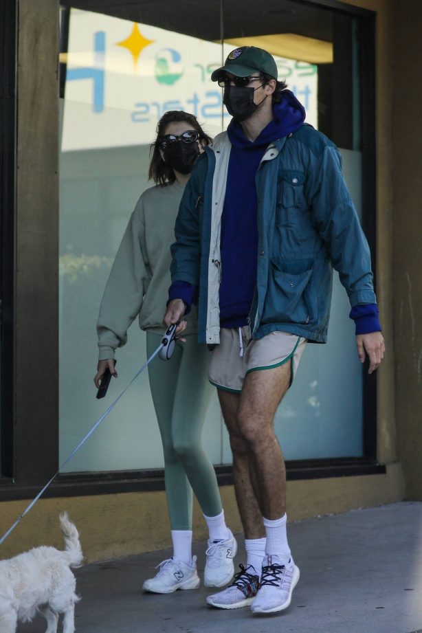 Kaia Gerber and Jacob Elordi - Seen outside Earth Bar in West Hollywood