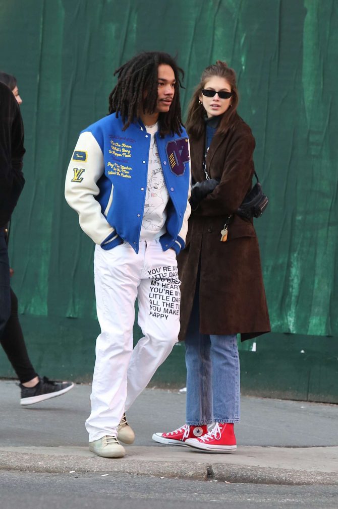 Kaia Gerber and Luka Sabbat - Out and about in New York