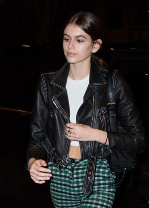 Kaia Gerber - Arrives at her Hotel in Paris