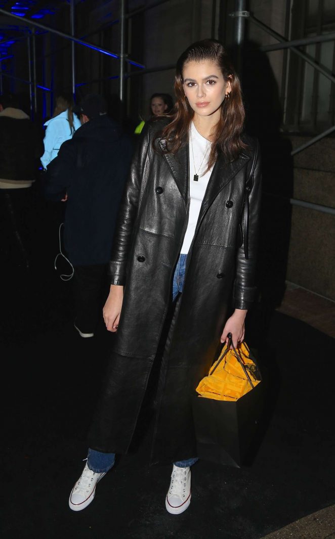 Kaia Gerber - Arrives at the Versace Fashion Show in New York
