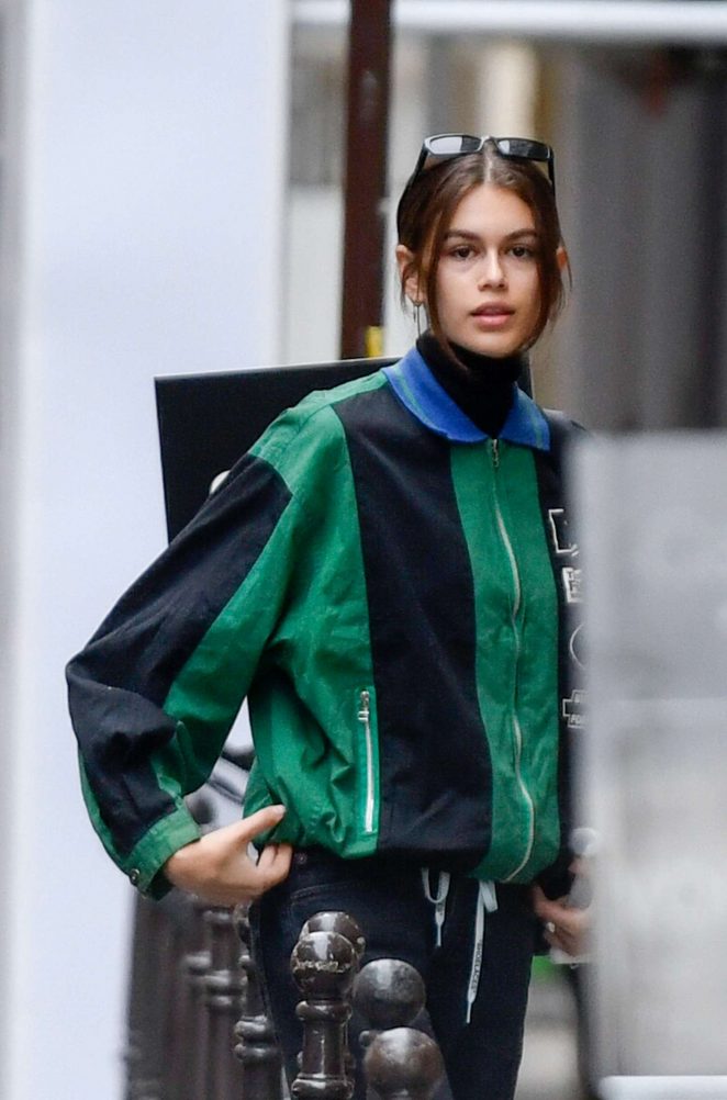 Kaia Gerber - Arriving at Chanel at Cambon Street in Paris