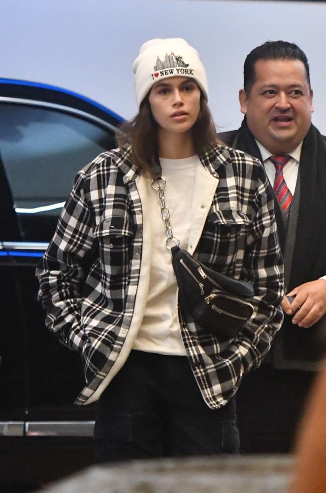 Kaia Gerber at LAX International Airport in Los Angeles