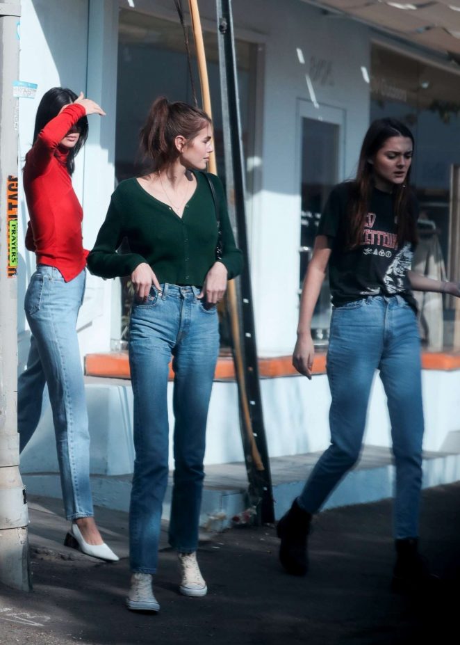 Kaia Gerber, Charlotte Lawrence and Kendall Jenner - Out in West Hollywood