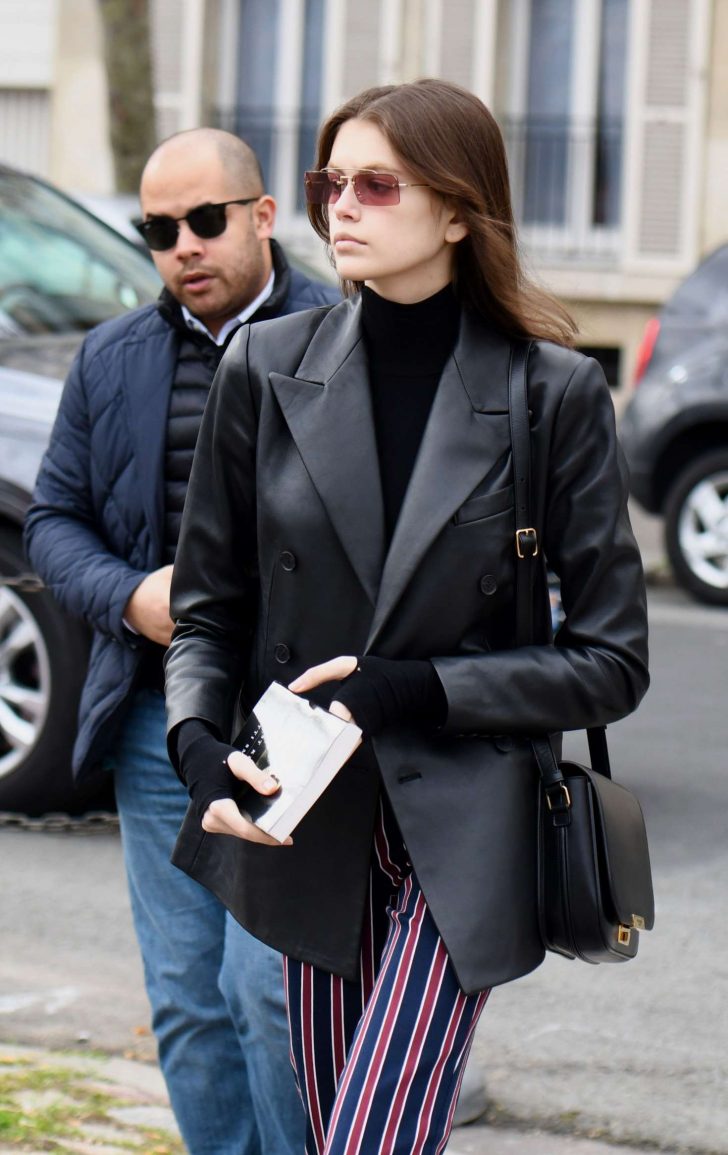 Kaia Gerber - Goes to Givenchy Fitting in Paris