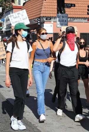 Kaia Gerber, Margaret Qualley, Eiza Gonzalez and Madelaine Petsch - Black Lives Matter protest in LA