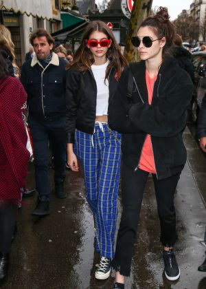 Kaia Gerber out and about in Paris