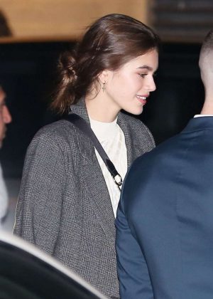 Kaia Gerber - Out for dinner at Nobu in Malibu