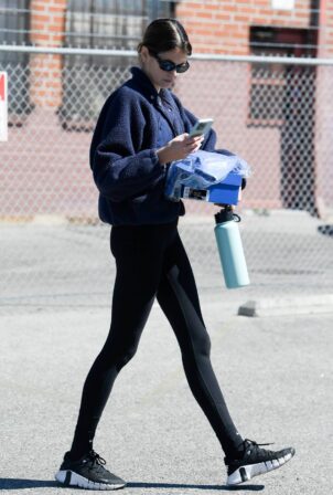Kaia Gerber - Seen after gym in Los Angeles