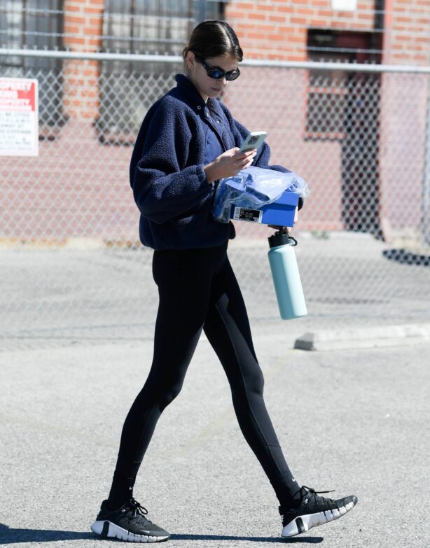 Kaia Gerber - Seen after gym in Los Angeles