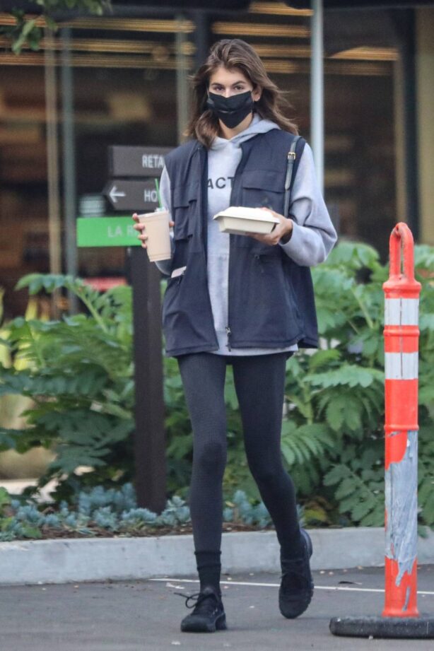 Kaia Gerber - Seen after workout in Los Angeles