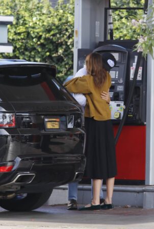 Kaia Gerber - Seen at a Gas Station in Los Angeles
