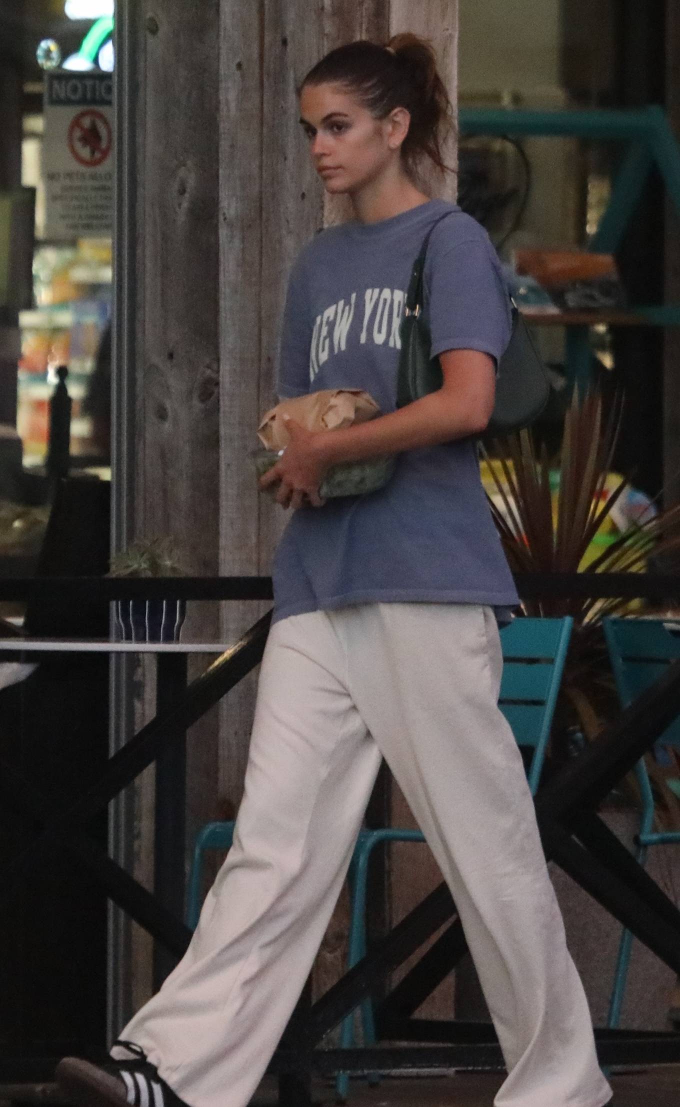 Kaia Gerber - Seen at the local Vintage Grocers in Malibu