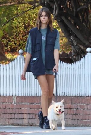 Kaia Gerber - Seen near her home in Los Angeles