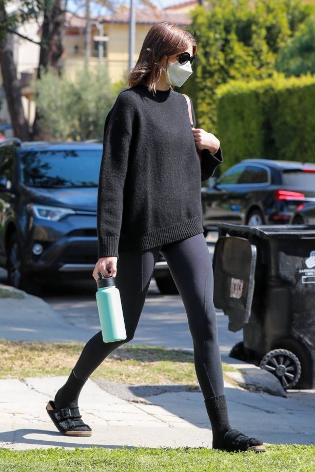 Kaia Gerber - Steps out for pilates class in West Hollywood
