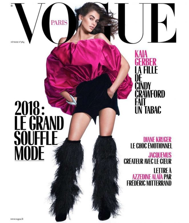 Kaia Gerber - Vogue Paris Cover (February 2018)