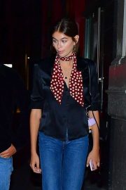 Kaia Gerber - With a friend out for dinner in NY