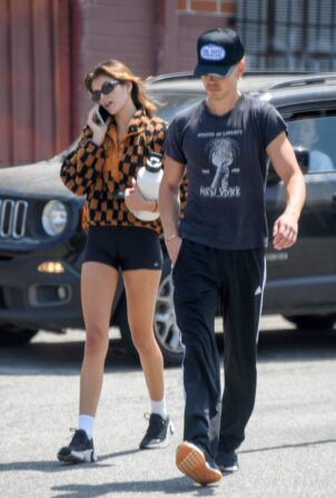 Kaia Gerber - With Austin Butler leave a gym in Los Angeles