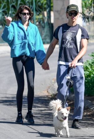 Kaia Gerber - With Austin Butler on a hike in Los Angeles