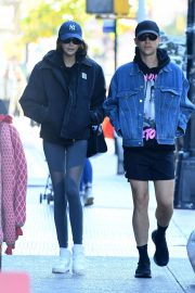 Kaia Gerber with good friend Tommy Dorfman out in NY