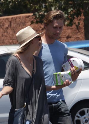 Kaley Cuoco and boyfriend Karl Cook out in Encino