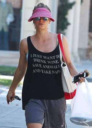 Kaley Cuoco at her yoga class in Studio City