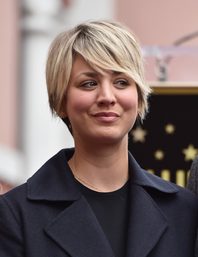 Kaley Cuoco - Jim Parson's Hollywood Walk of Fame Ceremony