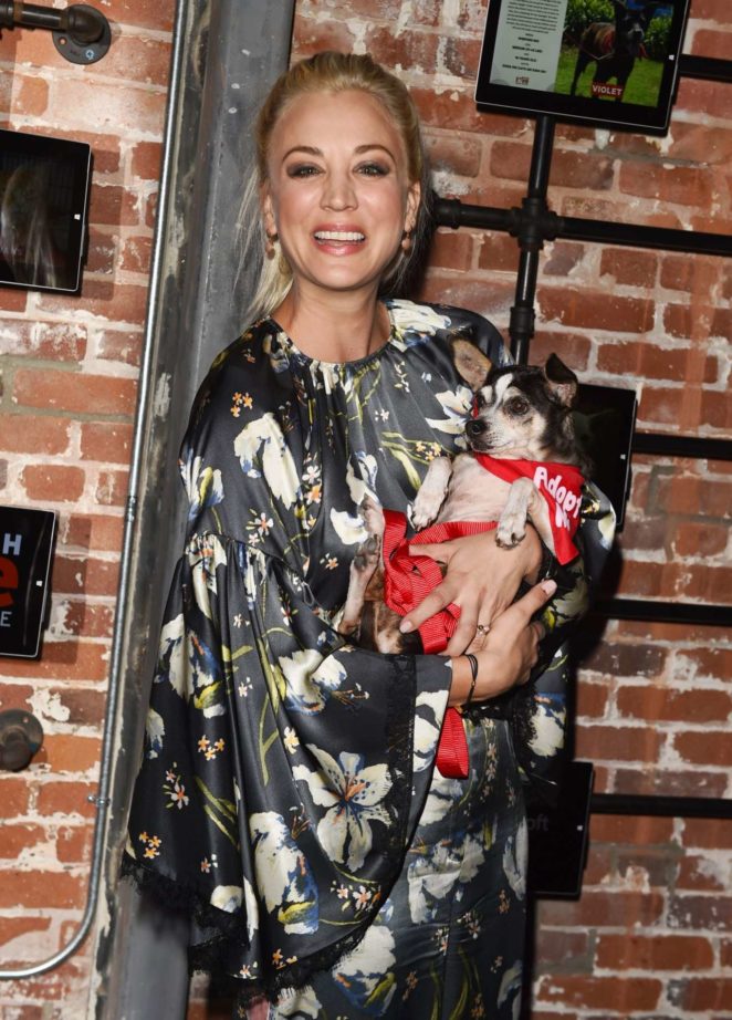 Kaley Cuoco - Much Love Animal Rescue Spoken Woof at Microsoft Lounge in Italy