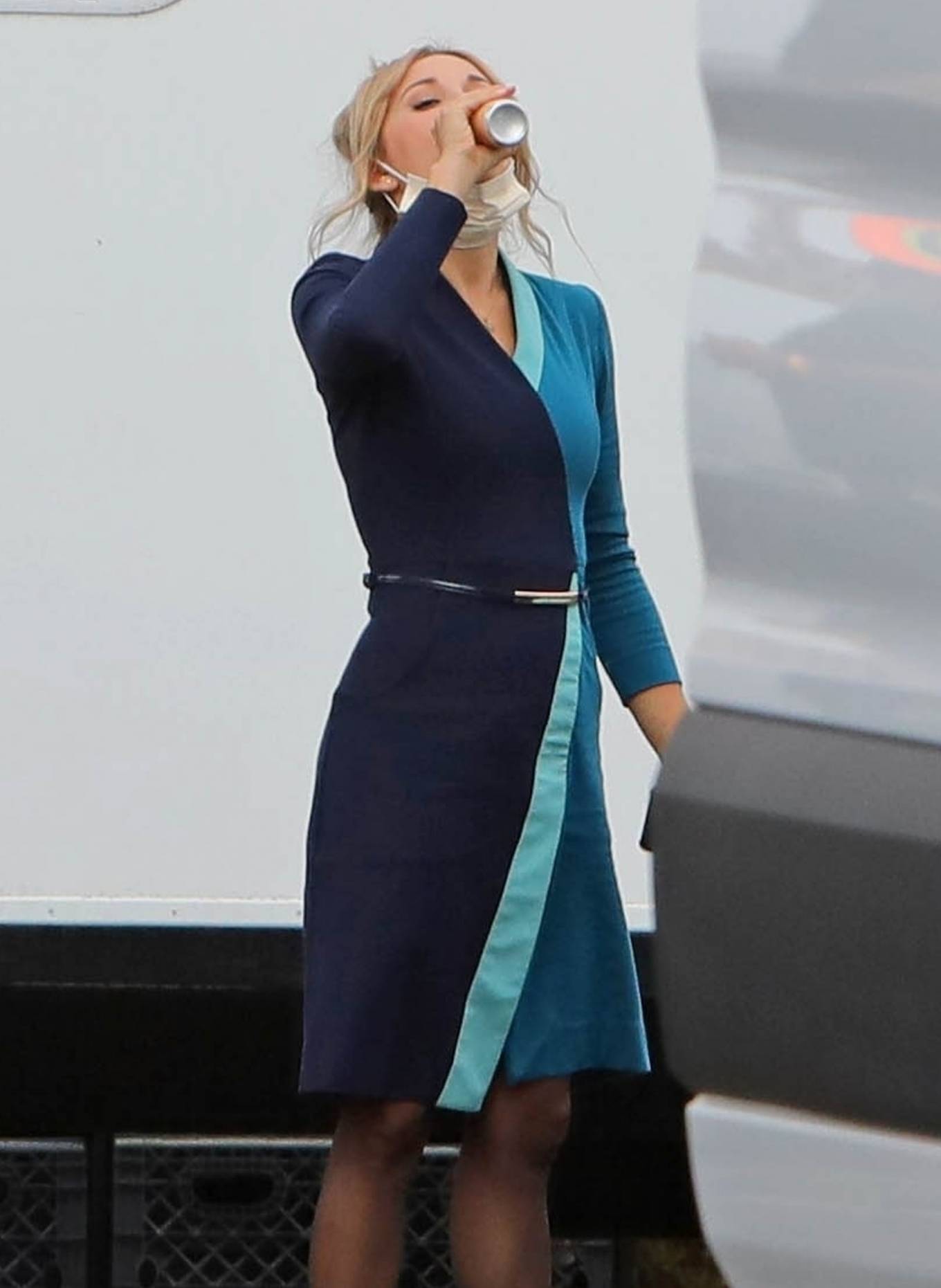 Kaley Cuoco 2021 : Kaley Cuoco – On a break from shooting scenes on the set of The Flight Attendant in Los Angeles-12