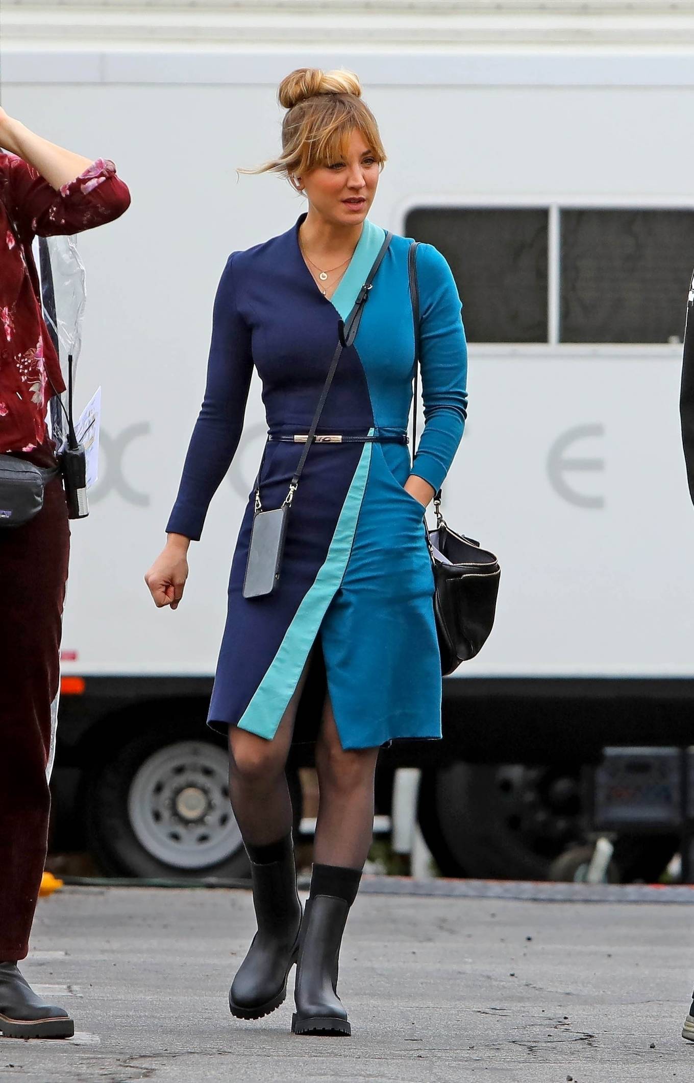 Kaley Cuoco 2021 : Kaley Cuoco – On a break from shooting scenes on the set of The Flight Attendant in Los Angeles-20