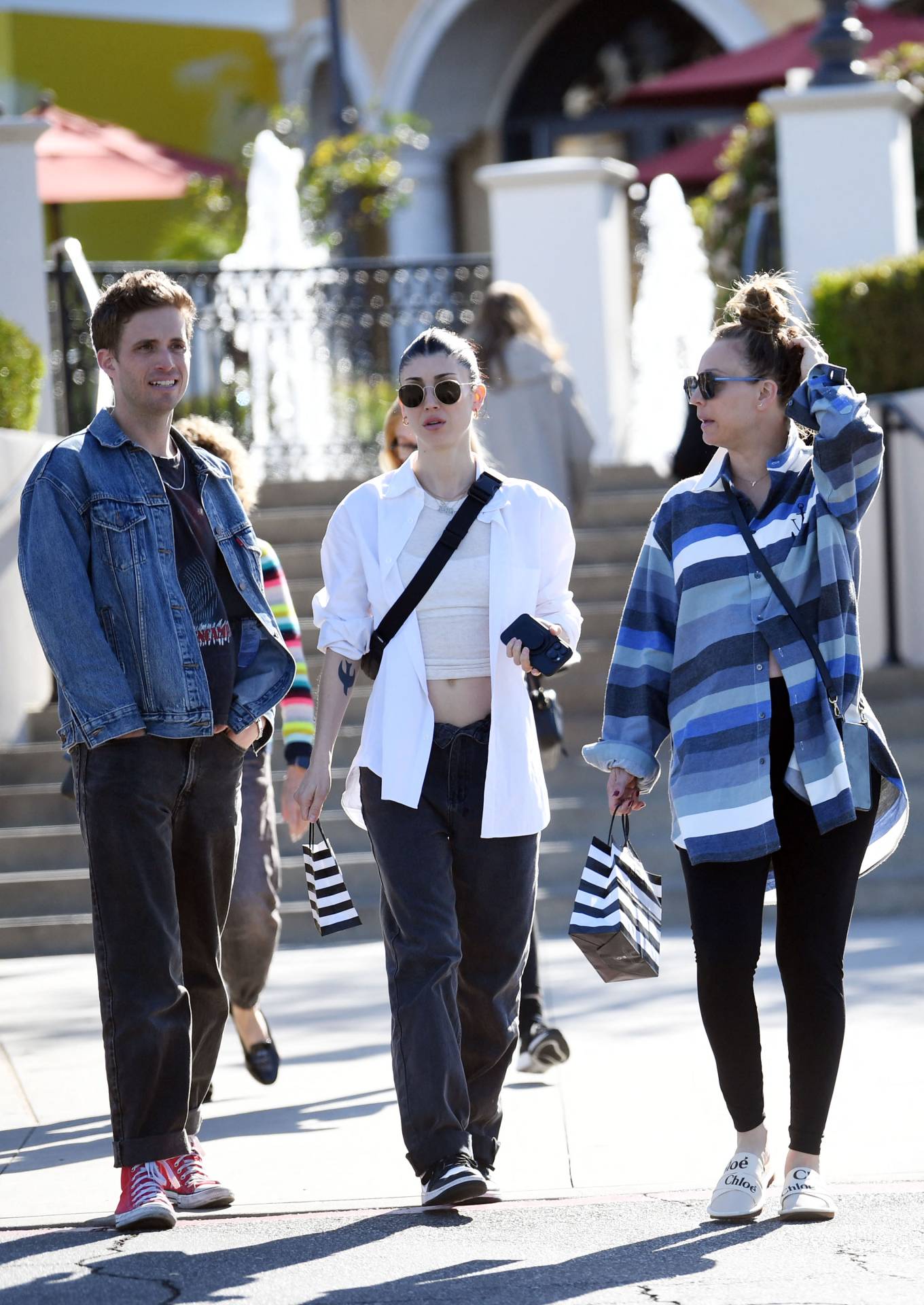 Kaley Cuoco - On a lunch with her sister Brianna Cuoco in Calabasas