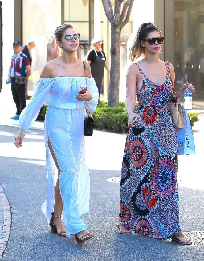 Kara Del Toro and Ellie Gonsalves at The Grove in Hollywood
