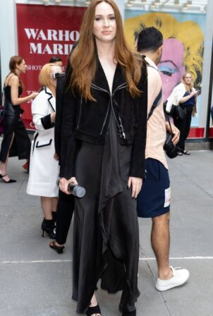 Karen Gillan - Brandon Maxwell fashion in NY