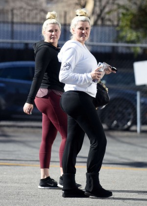 Karissa and Kristina Shannon out in Los Angeles