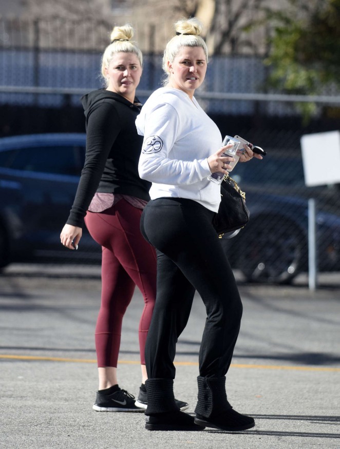 Karissa and Kristina Shannon out in Los Angeles