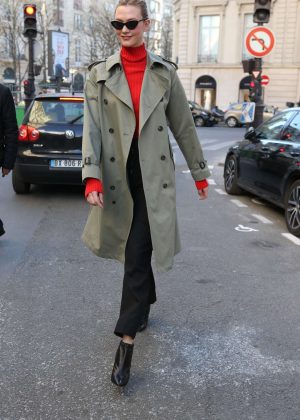 Karlie Kloss - Arrives at Dior in Paris