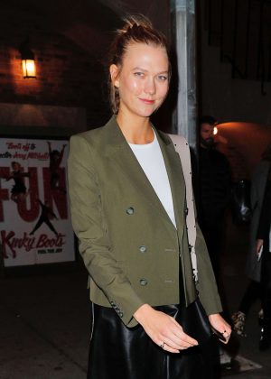 Karlie Kloss at Kinky Boots Broadway Show in New York