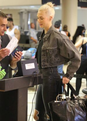 Karlie Kloss at LAX Airport in Los Angeles