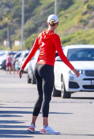 Karlie Kloss in Black Tights - Out in Malibu