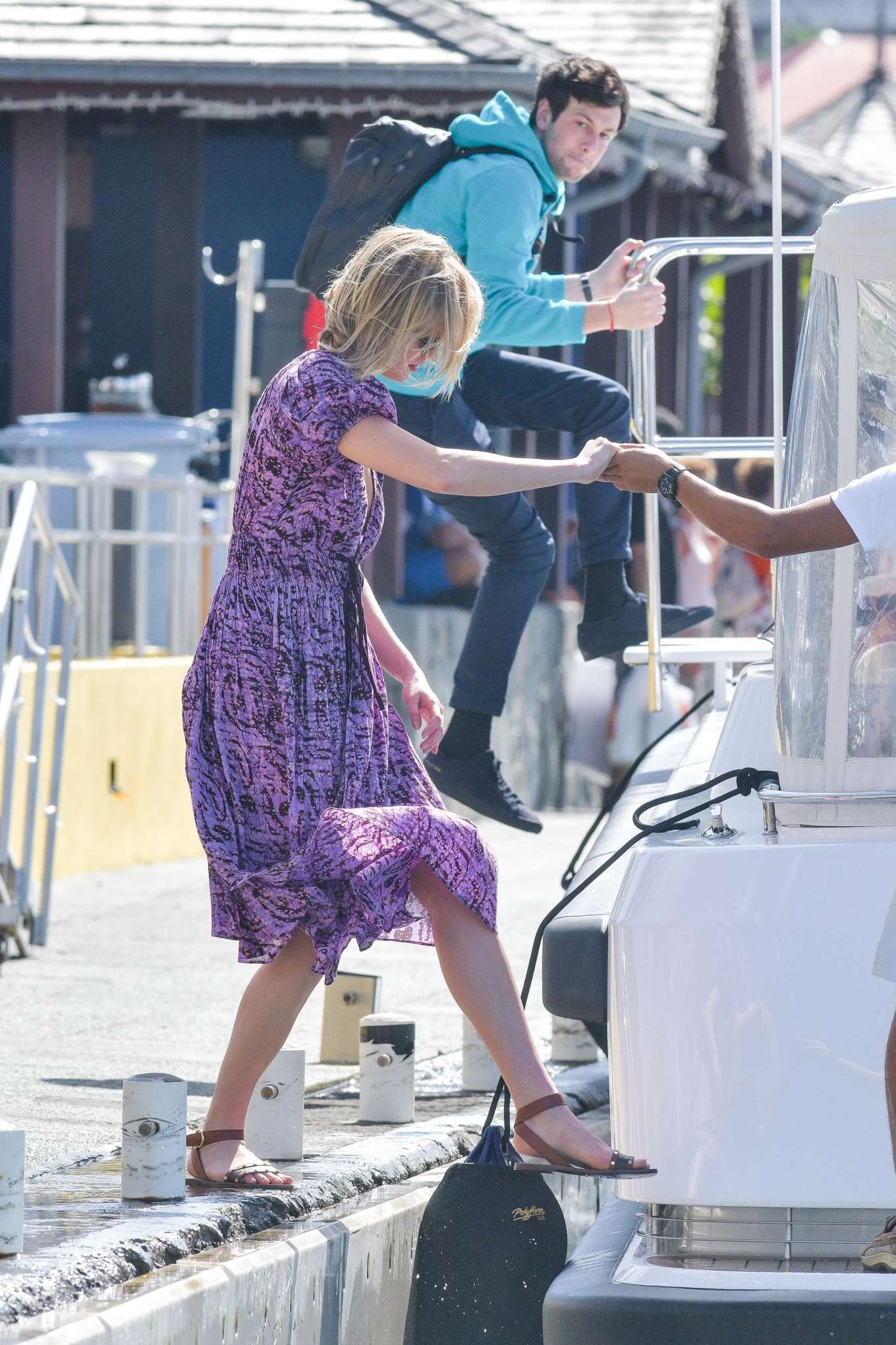 Karlie Kloss 2019 : Karlie Kloss in Purple Dress-06