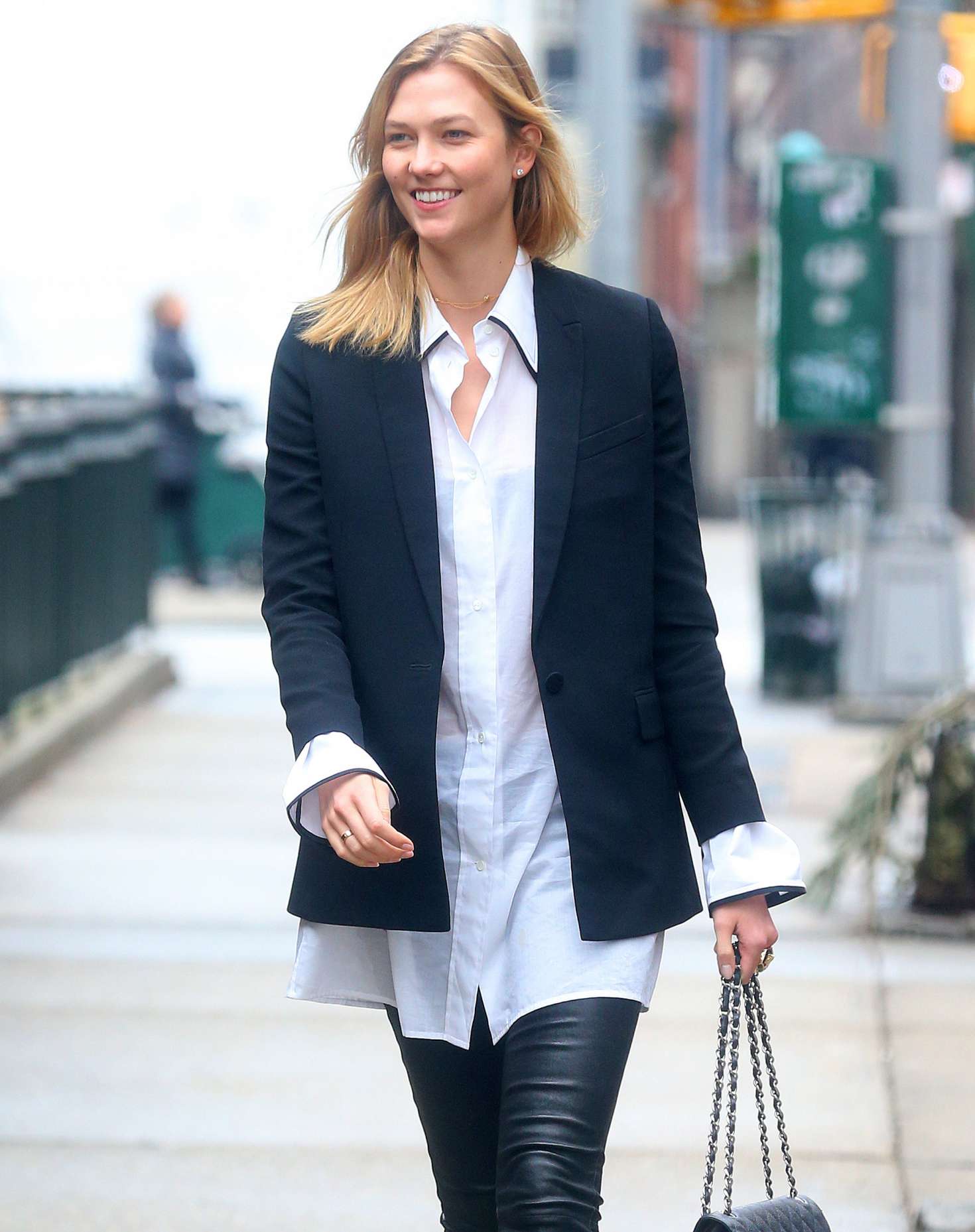 Karlie Kloss running errands in New York City