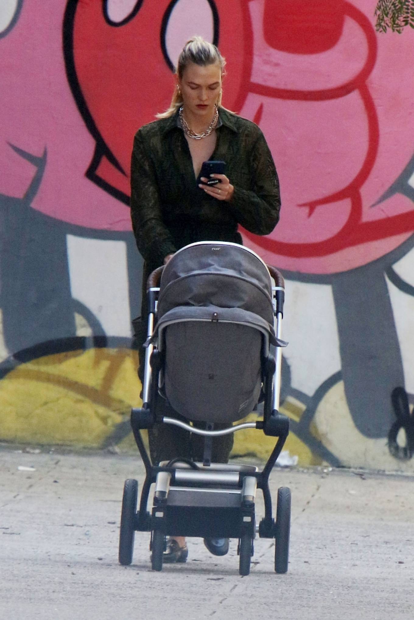 Karlie Kloss 2021 : Karlie Kloss – seen walking baby Levi in Soho in New York City-02