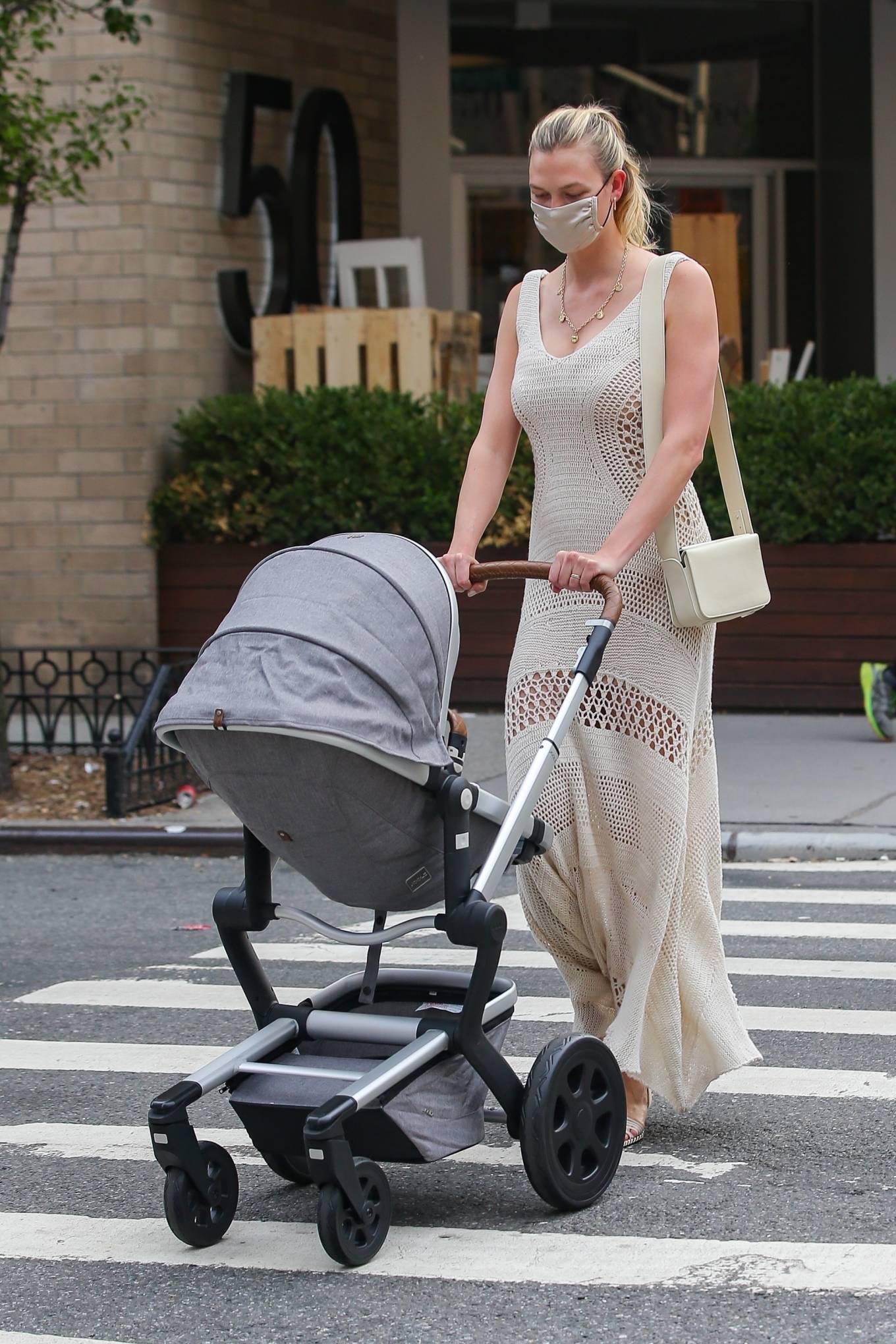 Karlie Kloss 2021 : Karlie Kloss – stroll with her baby Levi in New York-13