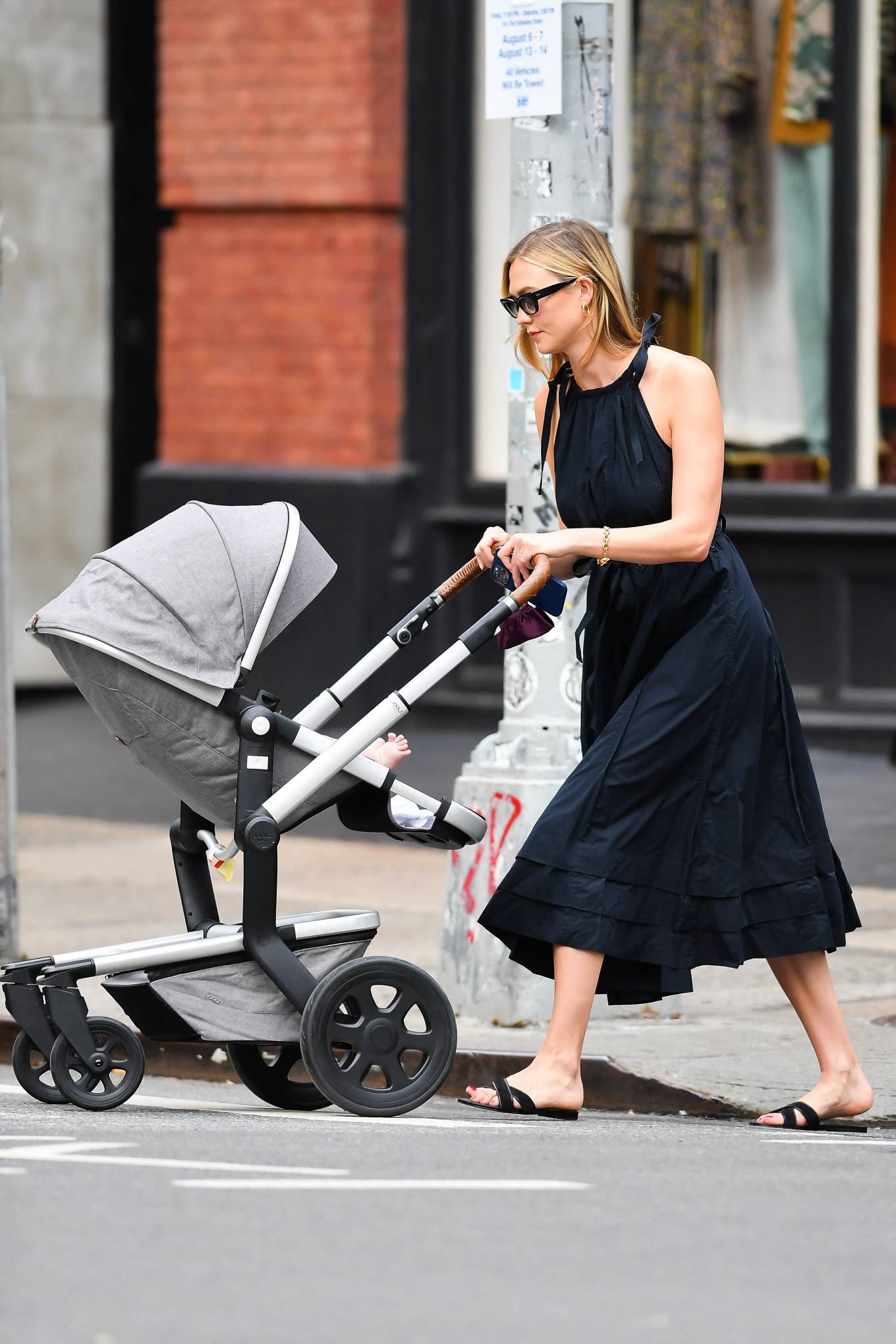 Karlie Kloss 2021 : Karlie Kloss – Takes baby Levi for a stroll in New York-07