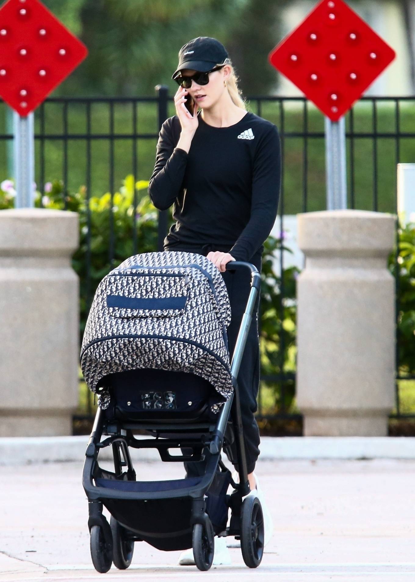 Karlie Kloss 2021 : Karlie Kloss – With her baby boy Levi out in Miami Beach-02