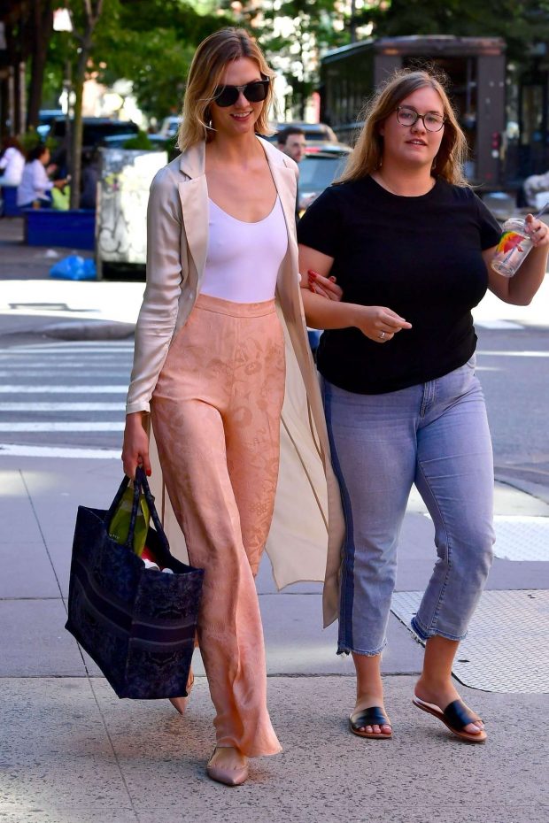 Karlie Kloss with her friend out in NYC